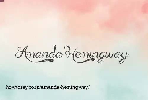 Amanda Hemingway