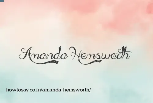 Amanda Hemsworth