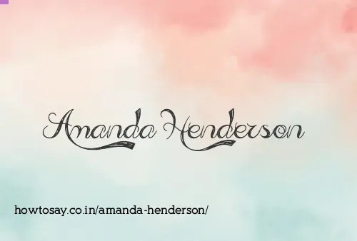 Amanda Henderson