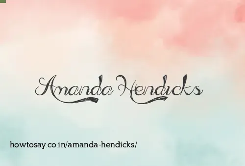Amanda Hendicks