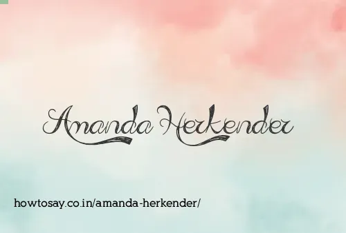 Amanda Herkender