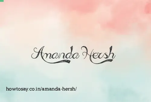 Amanda Hersh