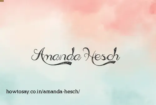 Amanda Hesch