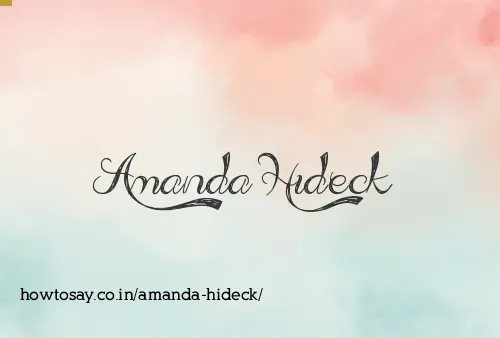 Amanda Hideck