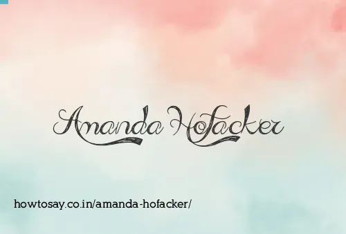 Amanda Hofacker