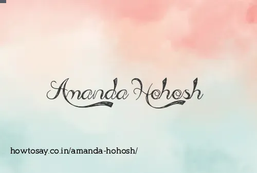Amanda Hohosh