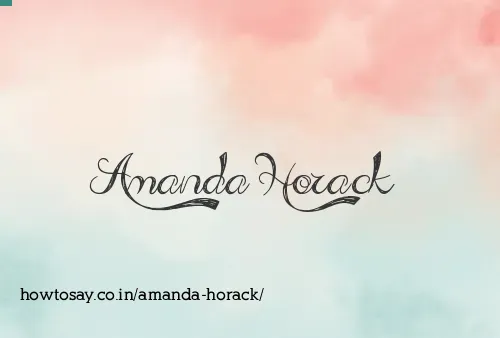 Amanda Horack