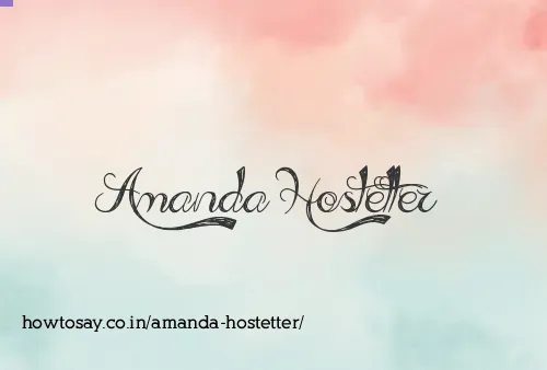 Amanda Hostetter