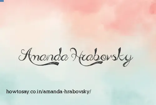 Amanda Hrabovsky