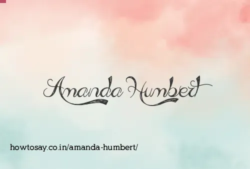 Amanda Humbert