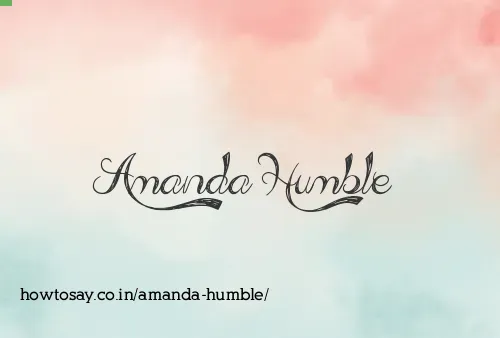 Amanda Humble