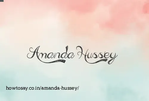 Amanda Hussey