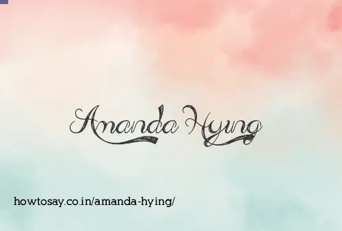 Amanda Hying