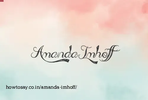 Amanda Imhoff
