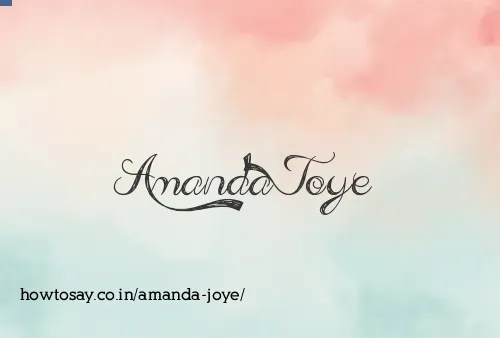 Amanda Joye