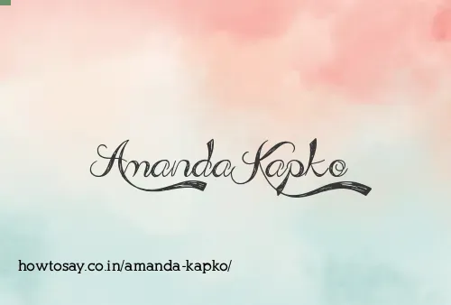 Amanda Kapko