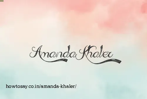 Amanda Khaler