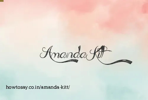 Amanda Kitt