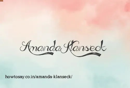Amanda Klanseck