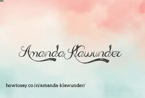 Amanda Klawunder