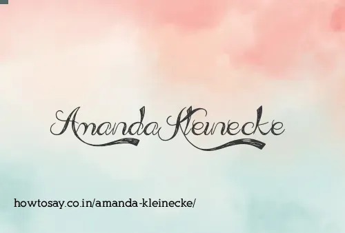 Amanda Kleinecke