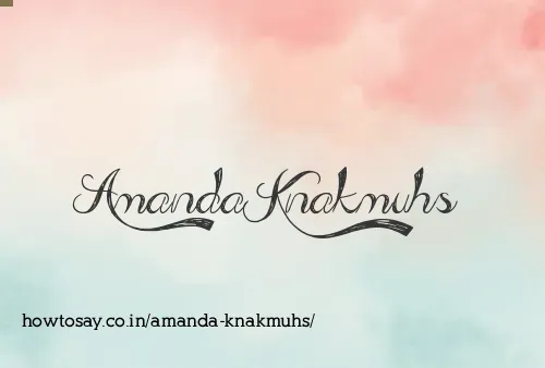 Amanda Knakmuhs