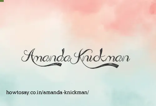 Amanda Knickman
