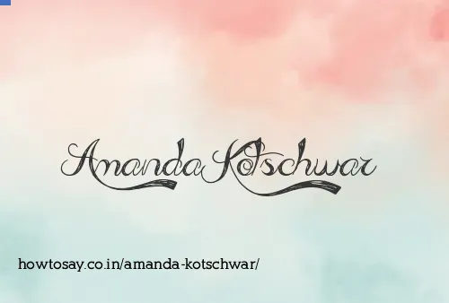 Amanda Kotschwar