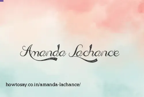 Amanda Lachance