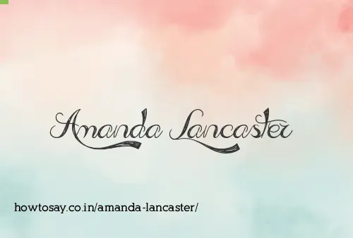 Amanda Lancaster