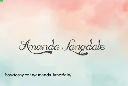 Amanda Langdale