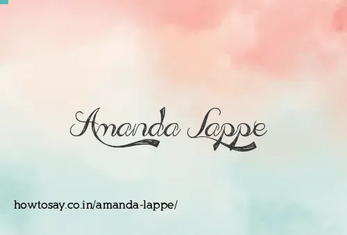 Amanda Lappe