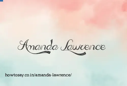 Amanda Lawrence