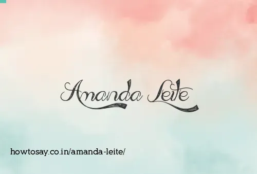 Amanda Leite