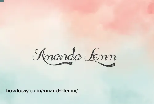 Amanda Lemm