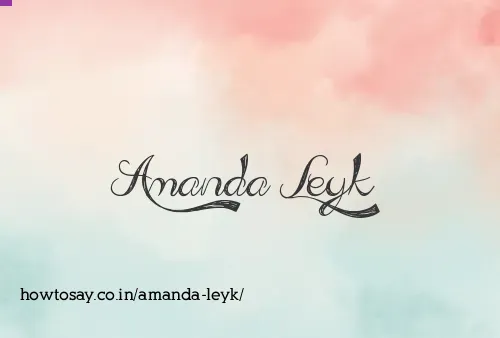 Amanda Leyk
