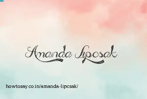 Amanda Lipcsak