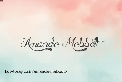 Amanda Mabbott