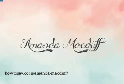 Amanda Macduff
