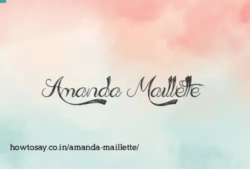 Amanda Maillette