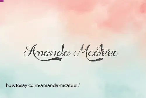 Amanda Mcateer