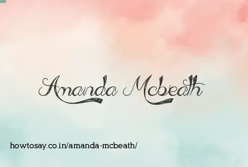 Amanda Mcbeath