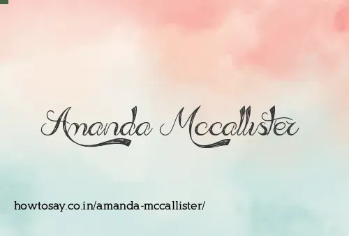 Amanda Mccallister