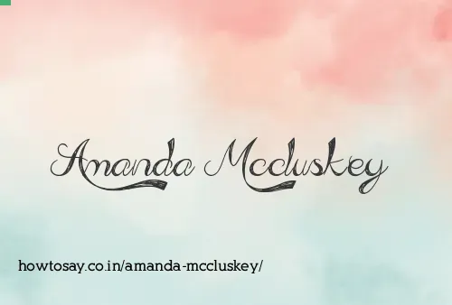 Amanda Mccluskey