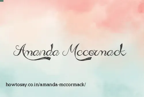 Amanda Mccormack
