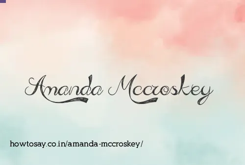 Amanda Mccroskey