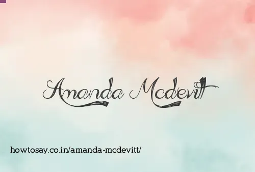 Amanda Mcdevitt