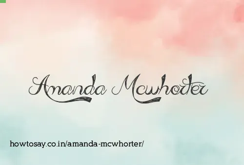 Amanda Mcwhorter
