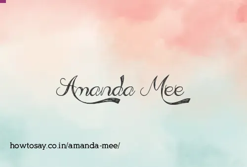 Amanda Mee