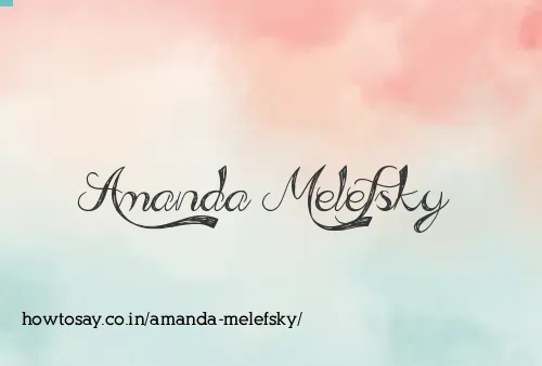 Amanda Melefsky